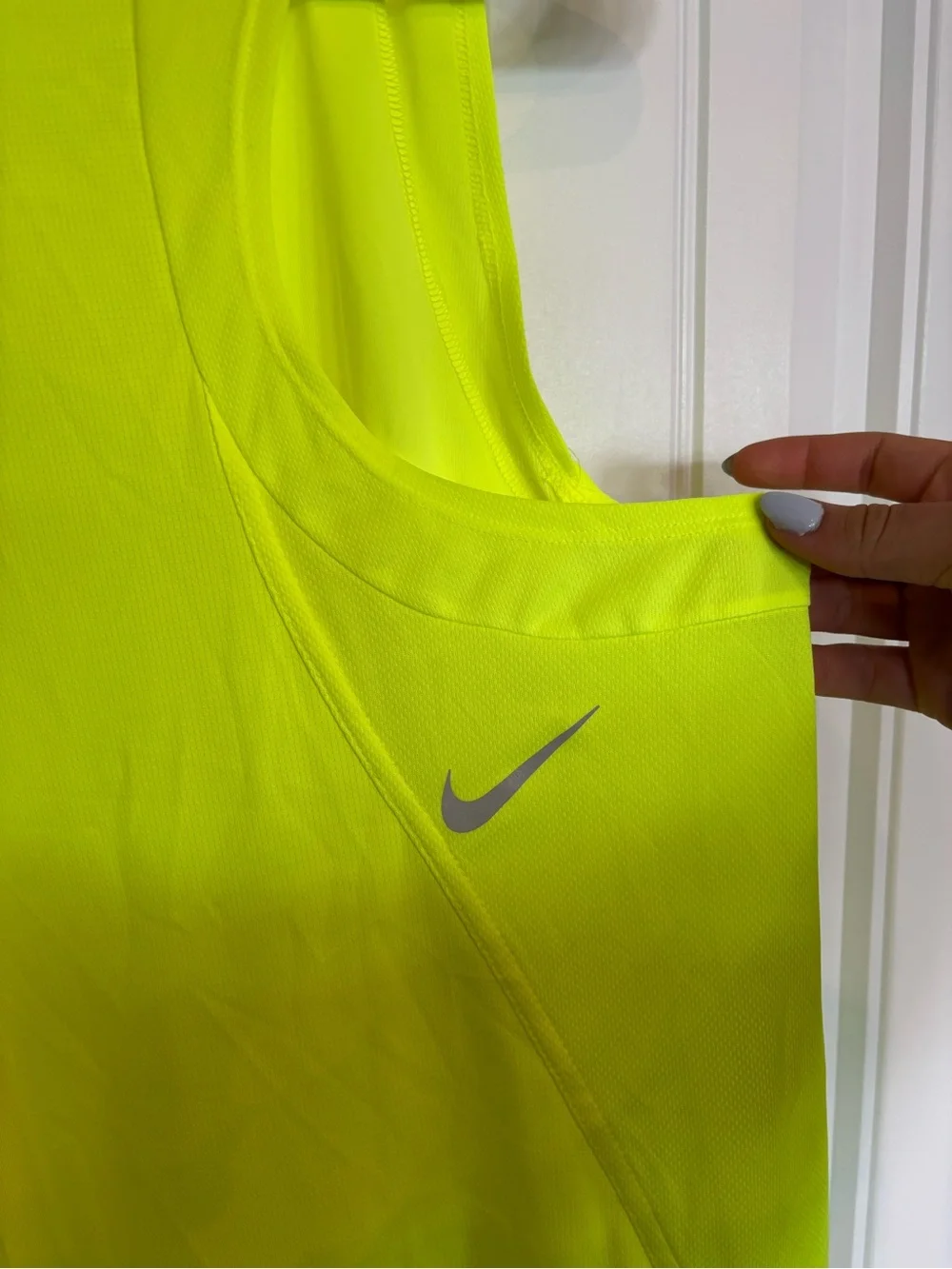 Nike Neon Yellow Sleeveless Dri-FIT Training Tank - Picture 3 of 4
